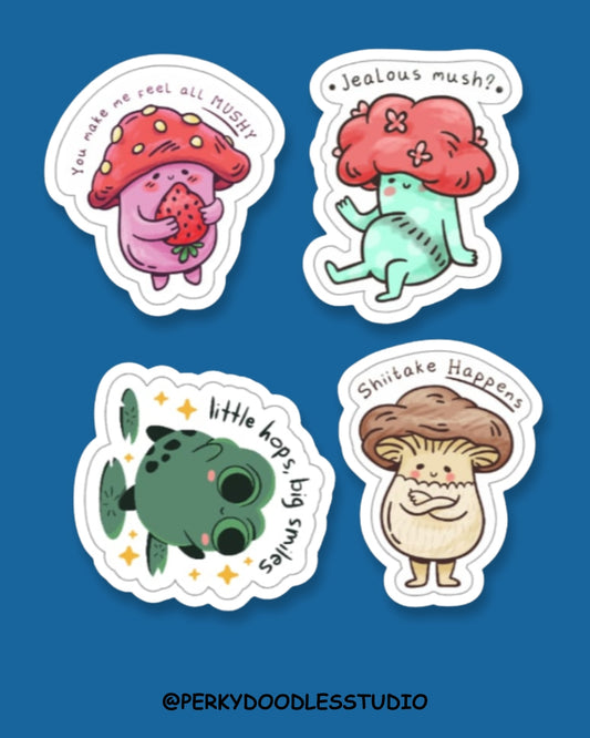 🍄 Mushy Mischief (4Pcs)