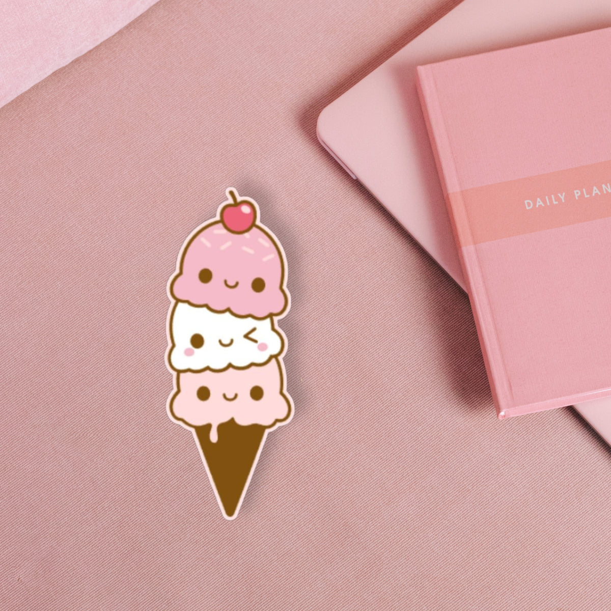 Scoopsie Bookmark | Kawaii Ice Cream Bookmark for Book Lovers