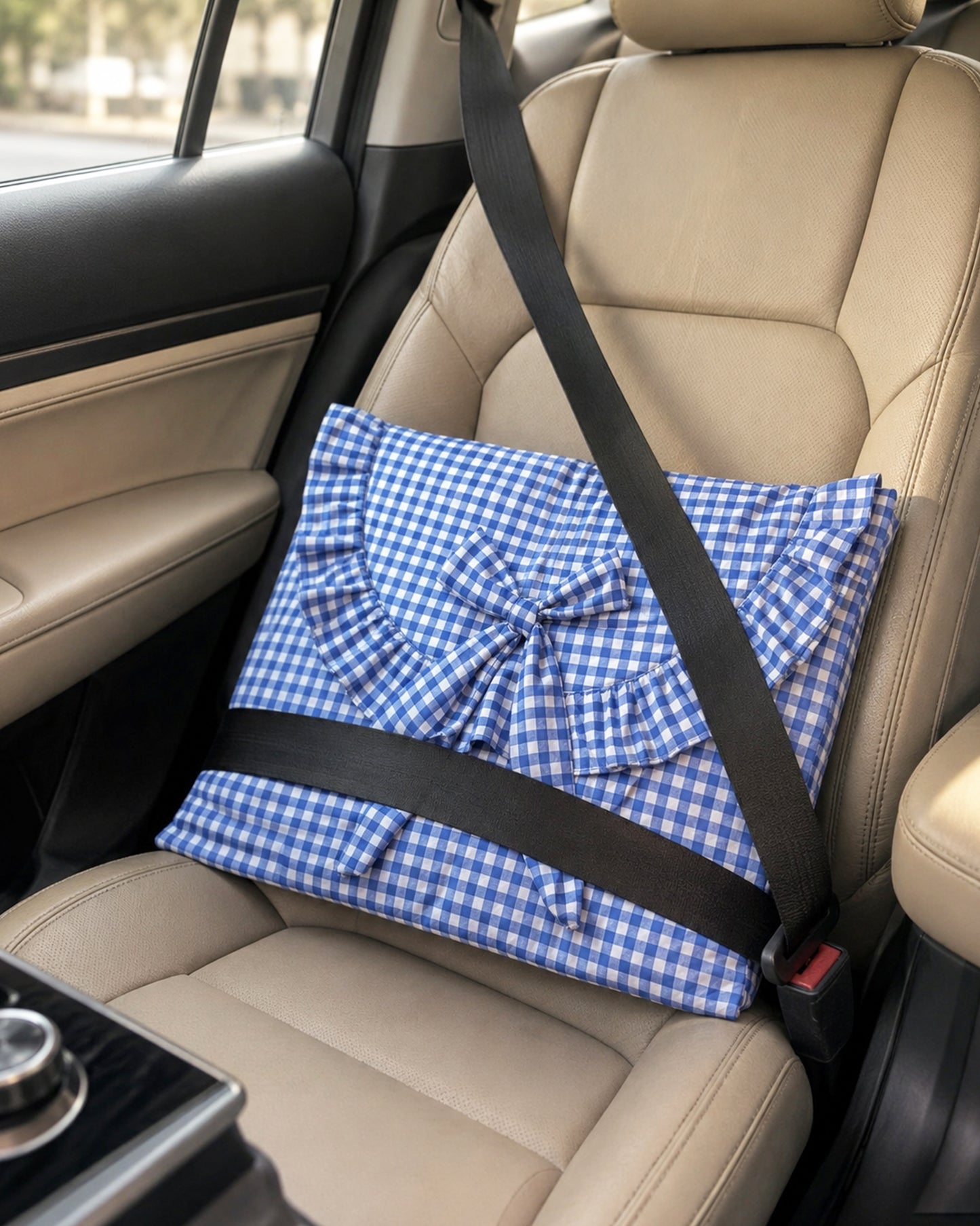 Laptop Sleeve-Blue Gingham